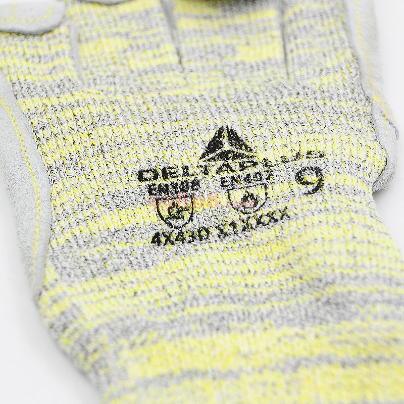 deltaplus/代尔塔 delta/代尔塔 掌面牛皮防高温防割手套,202012-实验