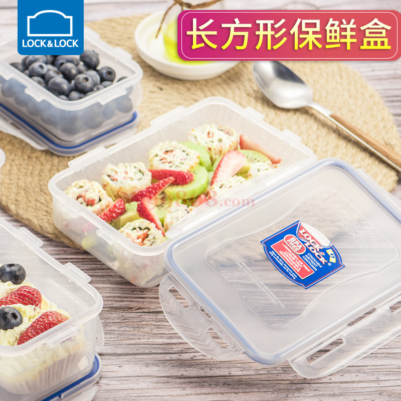 LockLock/乐扣乐扣 保鲜盒/塑料盒,乐扣乐扣保鲜盒塑料微波炉饭盒旗舰店密封盒便携分隔便当盒水果盒,HPL806-实验室用品商城