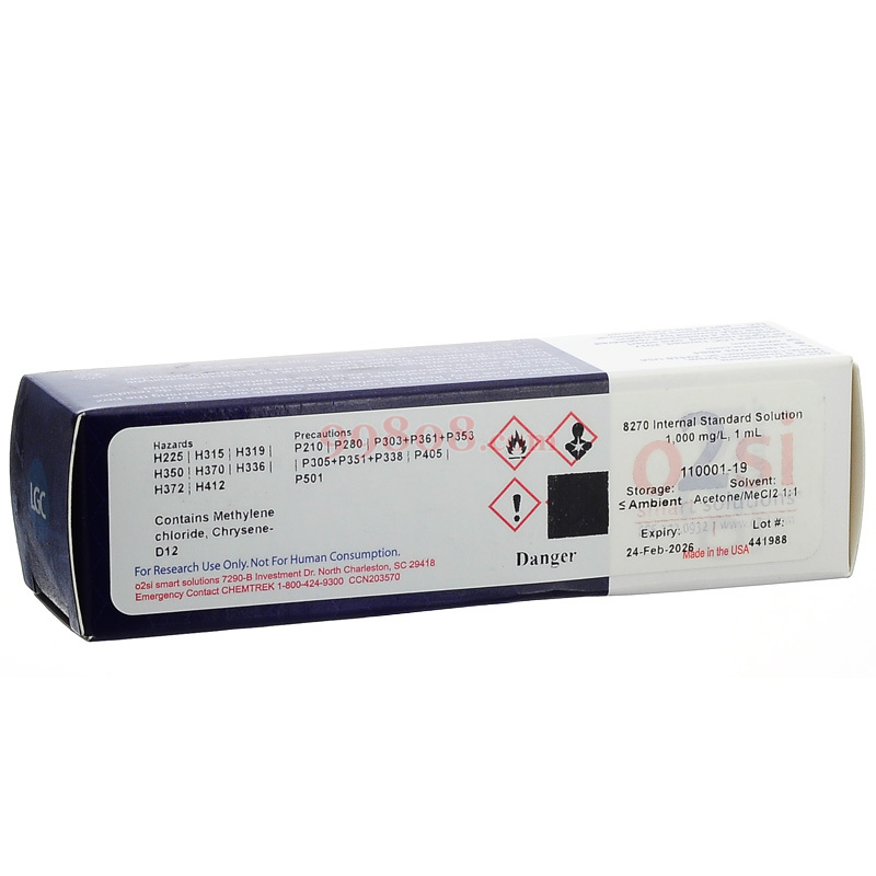 O2si 6种内标物(HJ8342017,HJ9512018)混标标准品,SVOC混标(HJ834) 8270 Internal