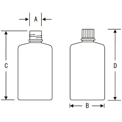 NIKKO HDPE瓶,15-6301-55 J瓶(方形细口遮光) 己灭菌100ml 200个/箱J